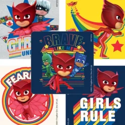 Character Stickers<SmileMakers PJ Masks Girls Rule Stickers - Stickers from