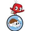 Wall Decals<SmileMakers Playful Pets Bird and Hamster Wall Decal - Office Décor  from