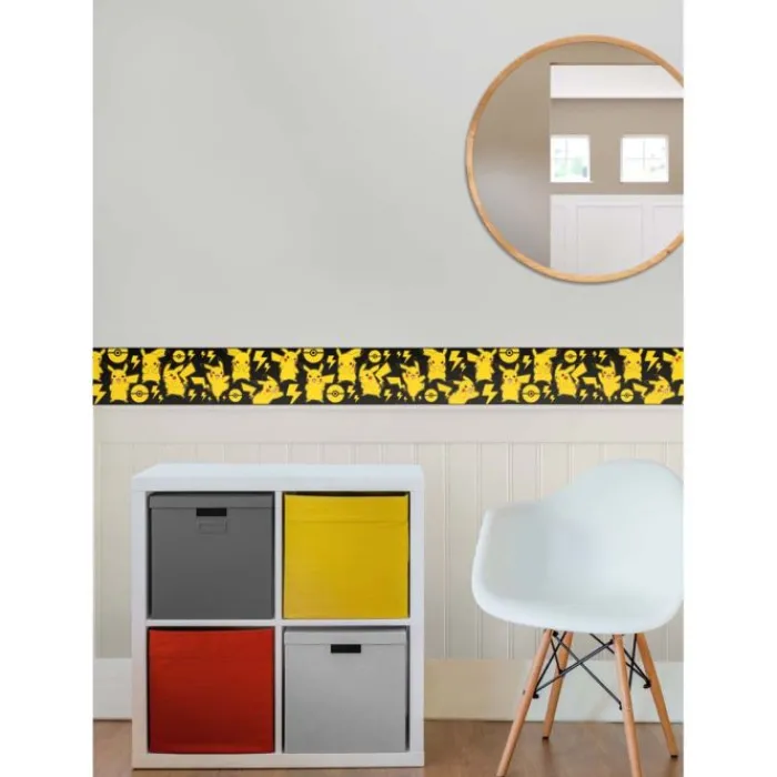 Wall Decals<SmileMakers PokéMon Pikachu Peel & Stick Border - Office Décor from