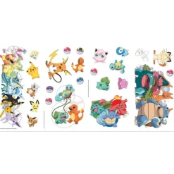 Wall Decals<SmileMakers Pokémon Favorite Character Wall Decals - Office Décor from