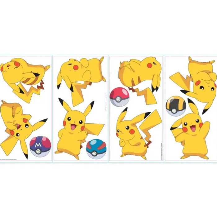 Wall Decals<SmileMakers Pokémon Pikachu Wall Decals - Office Décor from