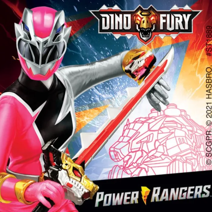 Character Stickers<SmileMakers Power Rangers Dino Fury Stickers - Stickers from
