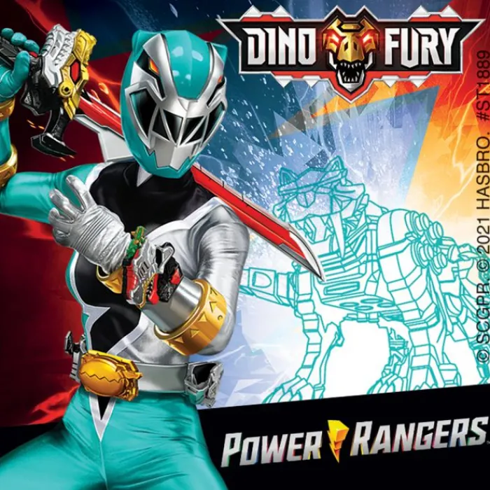 Character Stickers<SmileMakers Power Rangers Dino Fury Stickers - Stickers from