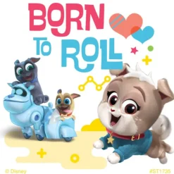 Disney Stickers | Character Stickers<SmileMakers Puppy Dog Pals Born to Roll Stickers - Stickers from