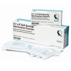 Dental Practice Essentials<Quala Sterilization Pouches 3 1/2" x 5 1/4" - Personal Protection from SmileMakers