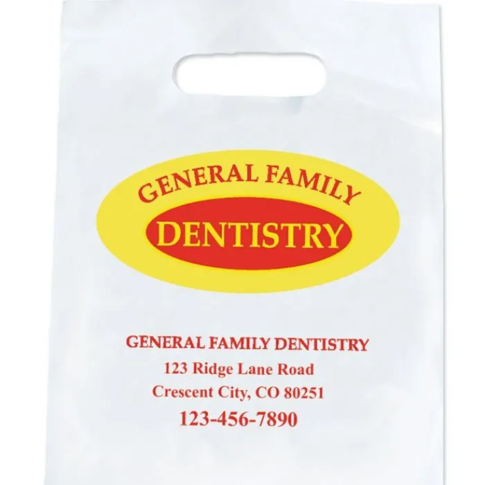 Take Home Bags | Take Home Bags<SmileMakers 9" x 12" Custom 2-Color Take Home Bags - Office Supplies from