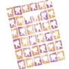 Take Home Bags | Take Home Bags<SmileMakers Scatter Orange & Purple Tooth Bags - Scatter Dental Bags from