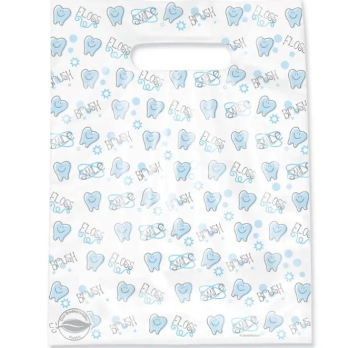 Take Home Bags | Take Home Bags<SmileMakers Scatter Oxobiodegradable Tooth Bags - Scatter Dental Bags from