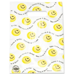 Take Home Bags | Take Home Bags<SmileMakers Scatter Oxo-biodegradable Smiley Bags - Take Home Bags from