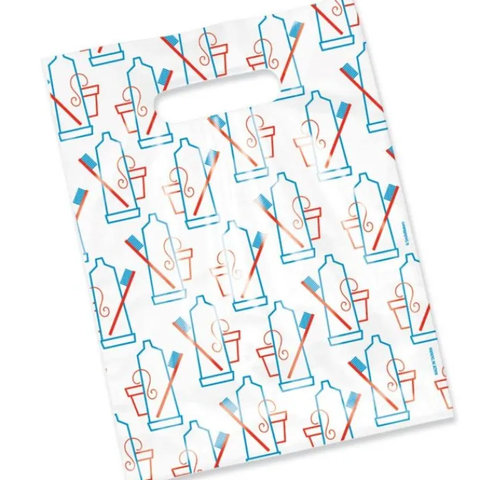 Take Home Bags | Take Home Bags<SmileMakers Scatter Print Simple Supplies Bags - Scatter Dental Bags from