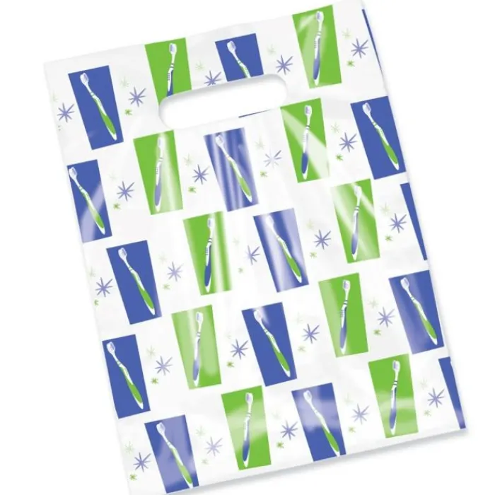Take Home Bags | Take Home Bags<SmileMakers Scatter Sparkle Brush Bags - Scatter Dental Bags from