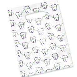 Take Home Bags | Take Home Bags<SmileMakers 100 Scatter Teeth With Braces Bags - Scatter Dental Bags from