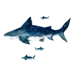 Wall Decals<SmileMakers Shark Giant Wall Decals - Office Décor from