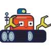 Wall Decals<SmileMakers Silly Space Tractor Wall Decal - Office Décor from