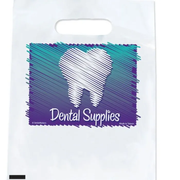 Take Home Bags | Take Home Bags<SmileMakers Sketch Dental Supply Bags - Standard Dental Bags from