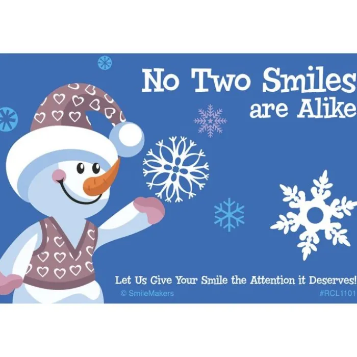 Christmas | Recall Cards<SmileMakers Smile Snowflake Recall Cards - Custom Recall Cards from