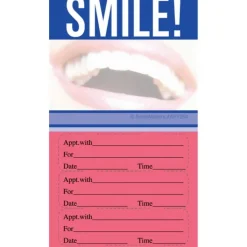 Appointment Cards<SmileMakers Smile Three Sticker Appointment Cards - Dental Appointment Cards from