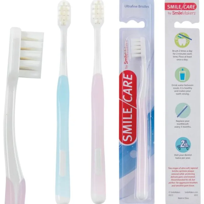 Toothbrushes | Dental Practice Essentials<SmileMakers SmileCare™ Adult Orthodontic V-trim Toothbrushes - Toothbrushes from
