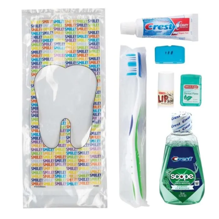 Dental Kits | Dental Practice Essentials<SmileMakers SmileCare™ Adult Smile! Preference with Scope Zippered Bag - Dental Kits from