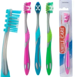Toothbrushes | Dental Practice Essentials<SmileCare ™ Adult Triple Action Toothbrushes - Toothbrushes from SmileMakers