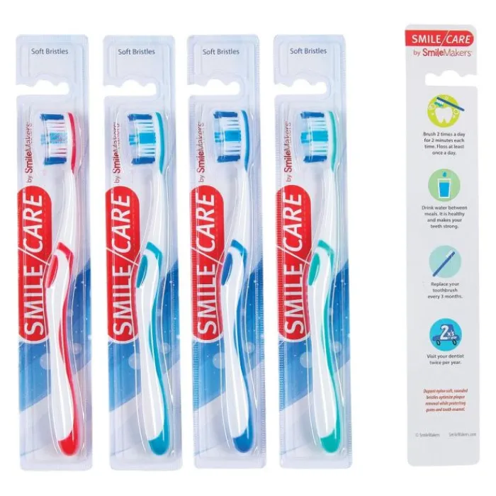 Toothbrushes | Dental Practice Essentials<SmileCare ® Adult Triple Bristle Toothbrushes - Toothbrushes from SmileMakers