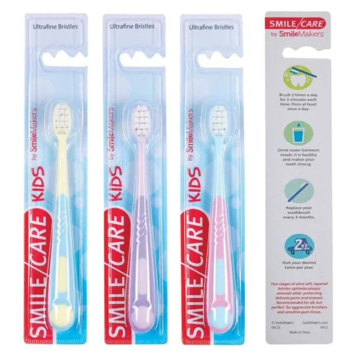 Toothbrushes | Dental Practice Essentials<SmileMakers SmileCare™ Bubble Handle Youth Toothbrushes - Toothbrushes from