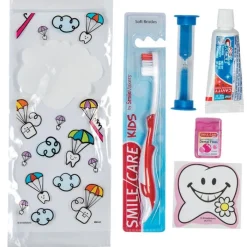 Ready-to-go Dental Kits | Medical Practice Essentials<SmileCare ™ Youth Dental Paratroopers Premium Zippered Bag Dental Kits - Dental Kits From SmileMakers