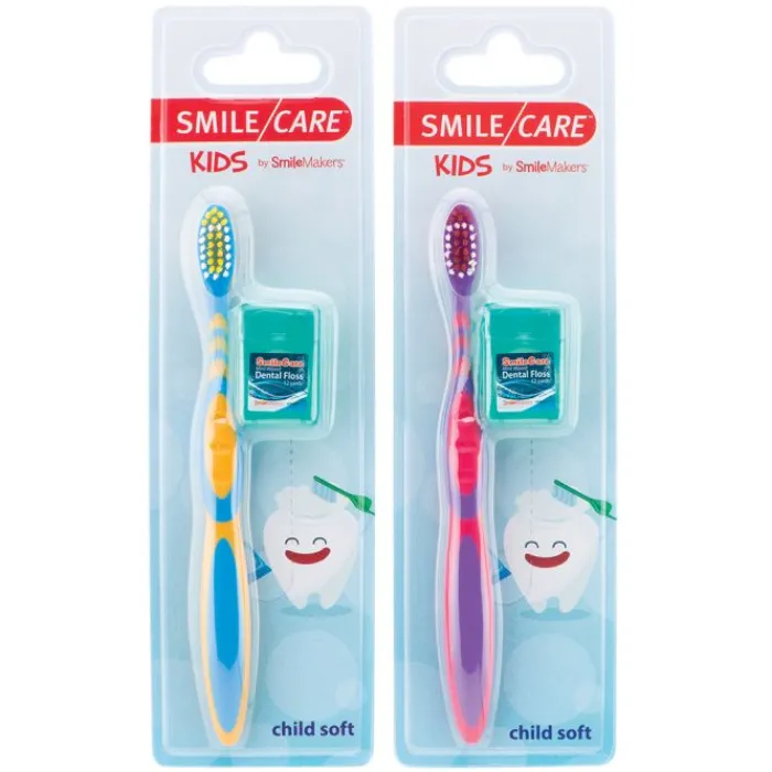 Dental Kits | Dental Practice Essentials<SmileCare ™ Youth Select Toothbrushes and Floss - Toothbrushes from SmileMakers