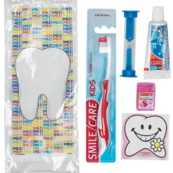 Ready-to-go Dental Kits | Dental Kits<SmileCare ™ Youth Smile! Premium Zippered Bag Dental Kits - Dental Kits From SmileMakers