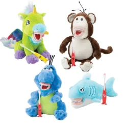 Dental Patient Education | Dental Practice Essentials<SmileCare SmileMakers Dental Plush 4 Pack - Patient Education from SmileMakers