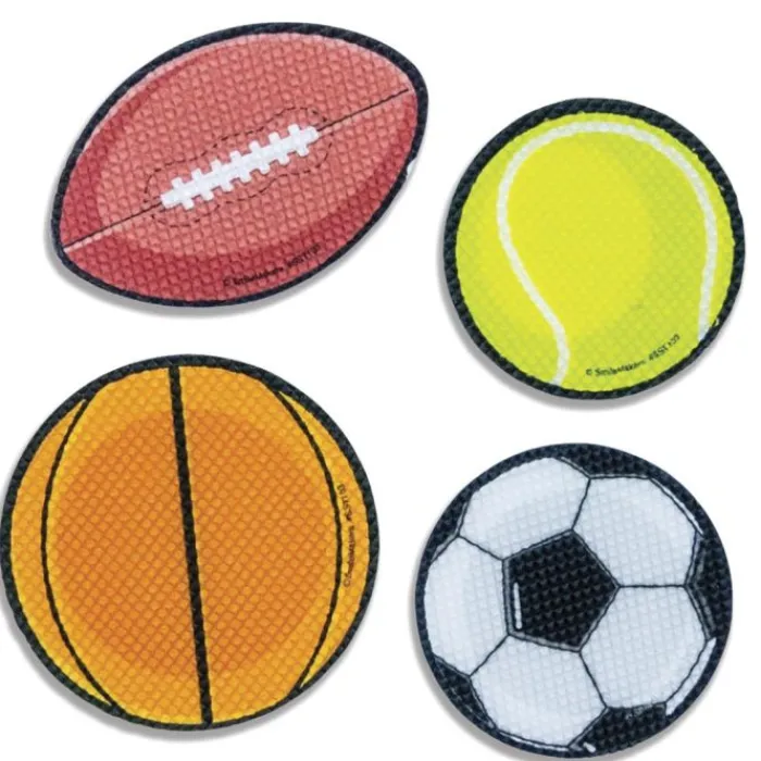 Fidget & Distraction Toys | Fidget & Distraction<SmileMakers Sports Balls Textured Sensory Shapes - Stickers from