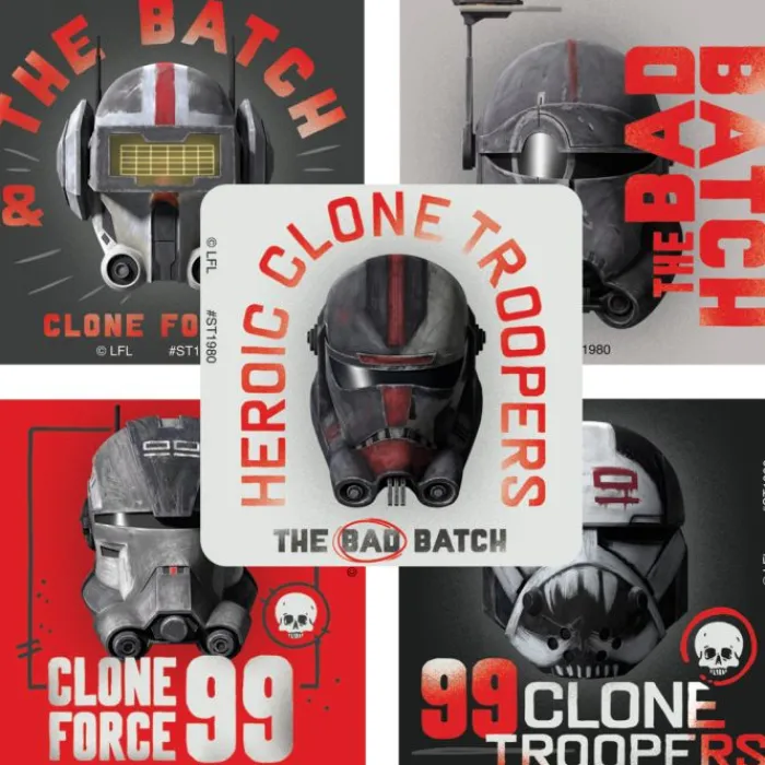 Character Stickers<SmileMakers Star Wars Clone Wars: Bad Batch Stickers - Stickers from
