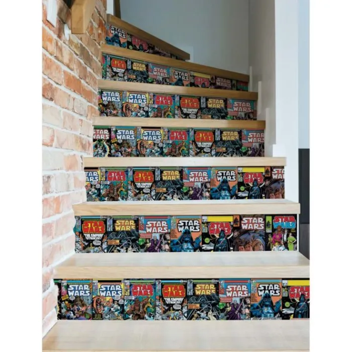 Wall Decals<SmileMakers Star Wars Comic Books Peel & Stick Border - Office Décor from