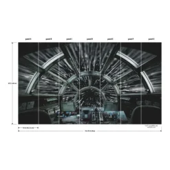 Wall Decals<SmileMakers Star Wars Millennium Falcon Wall Mural - Office Décor from