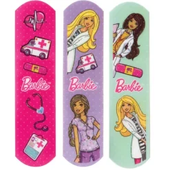 Bandages | Medical Practice Essentials<First Aid Stat Strip® Barbie Bandages - Bandages from SmileMakers
