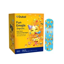 Bandages | Medical Practice Essentials<First Aid Stat Strip® Emoji Bandages - Case - Bandages from SmileMakers