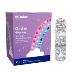 Bandages | Medical Practice Essentials<SmileMakers Stat Strip® Glitter Strips Bandages - Case - Bandages from