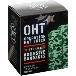 Bandages | Medical Practice Essentials<SmileMakers Stat Strip® Green Camouflage Bandages - Case - Bandages from