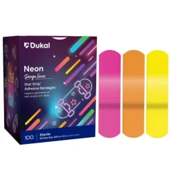 Bandages | Medical Practice Essentials<First Aid Stat Strip® Neon Bandages  - Bandages from SmileMakers