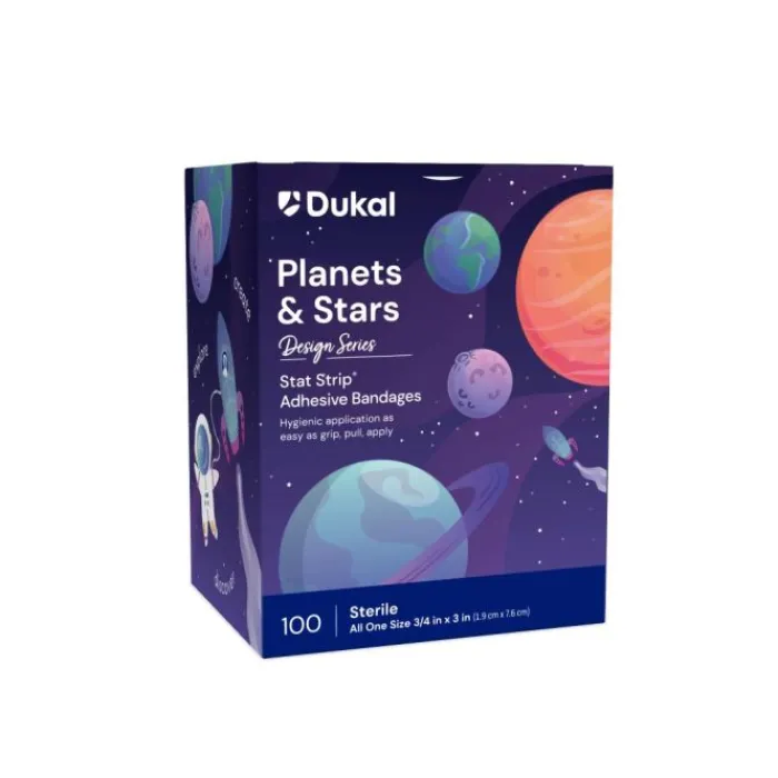 Bandages | Medical Practice Essentials<First Aid Stat Strip® Planet and Stars Bandages - Bandages from SmileMakers