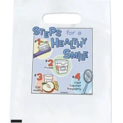 Take Home Bags | Take Home Bags<SmileMakers Steps for Healthy Smile Bags - Standard Dental Bags from