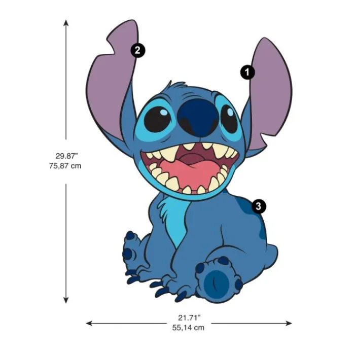 Wall Decals<SmileMakers Stitch Giant Wall Decals - Office Décor from