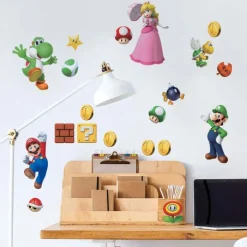 Wall Decals<SmileMakers Super Mario Brothers Wall Decals - Office Décor from