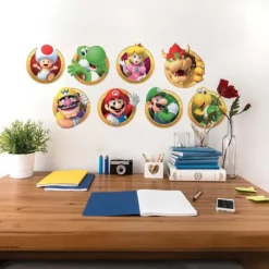 Wall Decals<SmileMakers Super Mario Character Wall Decals - Office Décor from