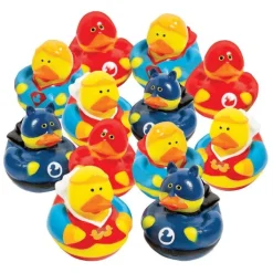 Toys<SmileMakers Superhero Rubber Ducks from