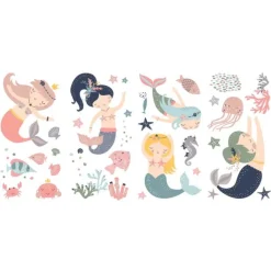 Wall Decals<SmileMakers Sweet Mermaids Wall Decals - Office Décor from