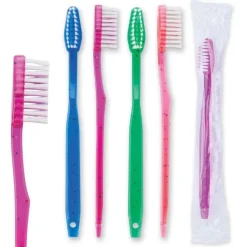 Toothbrushes | Dental Practice Essentials<OraLine 144 Teen Clear Sparkle Toothbrush - cusom toothbrushes from Smilemakers
