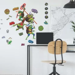 Wall Decals<SmileMakers Teenage Mutant Ninja Turtles Mutant Mayhem Characters Wall Decals - Office Décor from