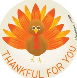 Thanksgiving | Other Fun Stickers<SmileMakers Thankful For You Stickers - Stickers from