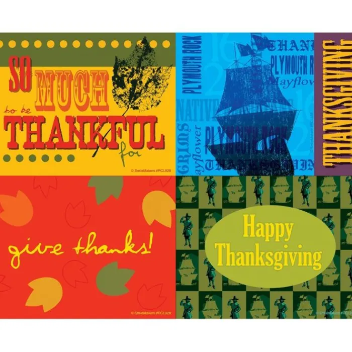 Thanksgiving | Recall Cards<SmileMakers Thanksgiving Laser Cards - Celebrations Laser Cards from